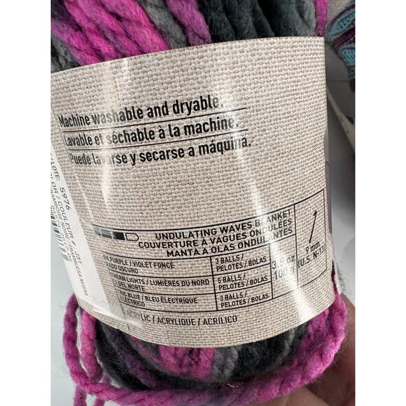 Loops & Threads Country Loom YARN Tapestry Purple Gray Super Bulky 2 skeins - Picture 6 of 6